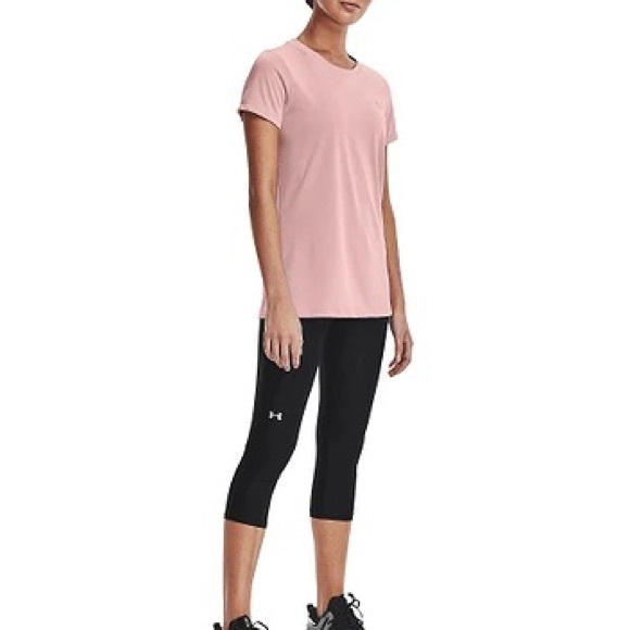 Under Armour Women’s Crew Neck Short Sleeve Tech Shirt - Light Pink - Picture 5 of 6